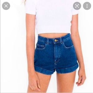 American Apparel high rise shorts